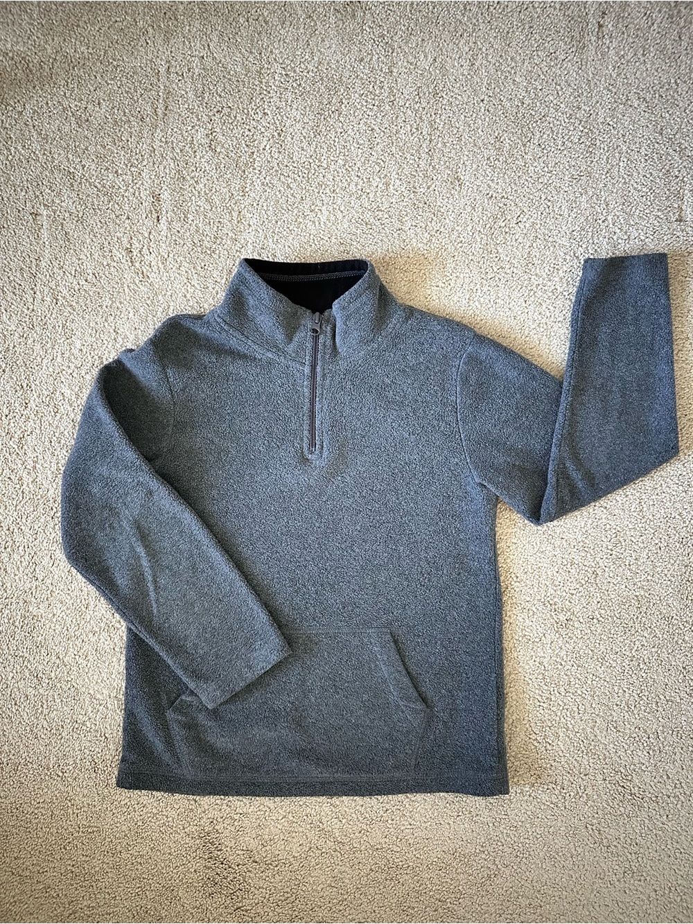 Kids Boys The Children’s Place Quarter-Zip Fleece Sweatshirt Hoodie Size M 7/8
